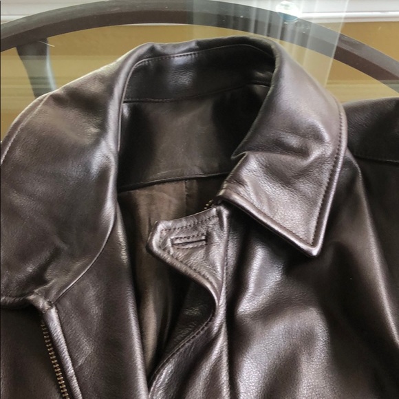 vince leather bomber